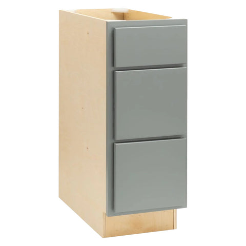 3 Drawer 15" Pots and Pans Base Cabinet - Magnetic Grey