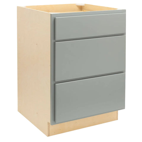 3 Drawer 24" Pots and Pans Base Cabinet - Magnetic Grey