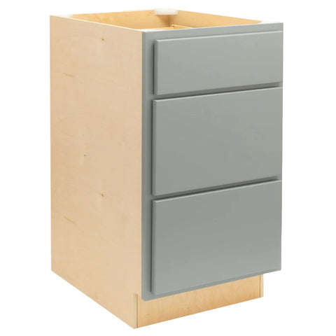 3 Drawer 18" Pots and Pans Base Cabinet - Magnetic Grey