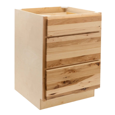 3 Drawer 15" Pots and Pans Base Cabinet - Rustic Hickory
