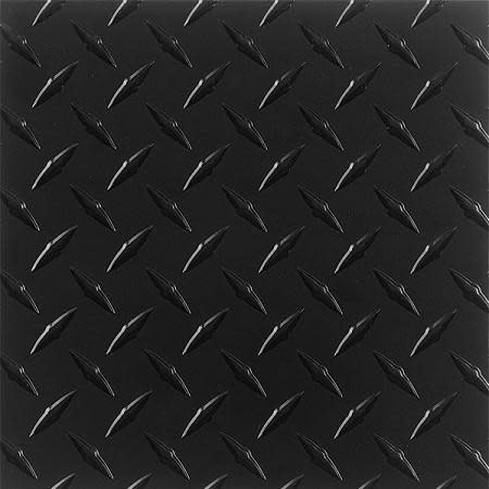 Diamond Plate ( DP ) Rubber Flooring - Black 8'2" (3" x 3" Sample)