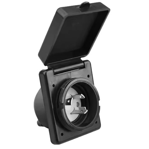 30A RV Inlet Black (30AINBK)