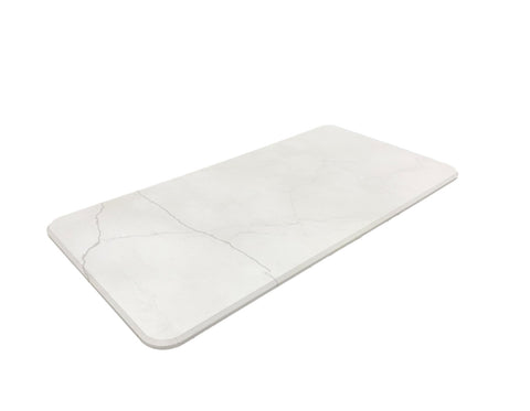Dinette Table Top 40" x 20" White Marble Design