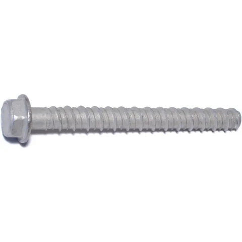 1/2" x 5" Zinc Plated Hex Washer Head LDT Tapcon Masonry Screw (7 Pack) (06775)