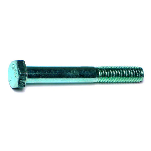 5/16"-18 x 2-1/2" Green Rinsed Zinc Hex Cap Screws (1lb Bag) (05856)
