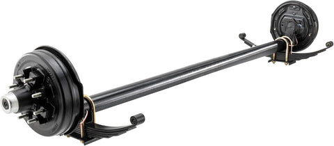 Axis 7000# Drop Brake Trailer Axle | Underslung Springs | 8 on 6.5" Bolt Pattern |
