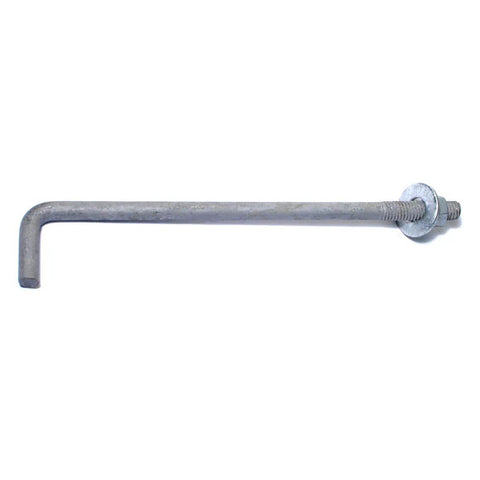3/8"-16 x 8" Hot Dip Galvanized Anchor Bolts (5 Pack) (09401)