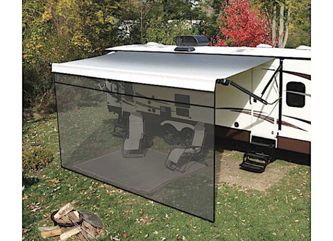 Lippert Black Front Panel Awning Shade - 8' x 19' (3797820819)