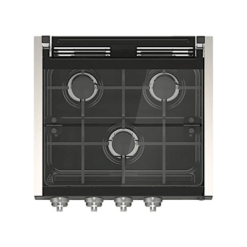 Furrion Range Cooktop with LED Knobs, Black & Painted Silver, Compatible with 17" & 21" Ovens (2021123926)