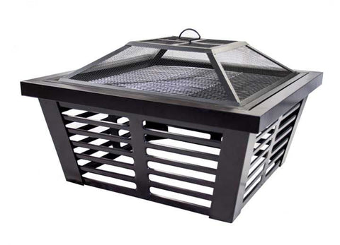 34" Square Hudson Steel Wood Fire Pit (OFW191S)