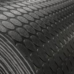 8'6" Wide | Coin Rubber Flooring | Black |