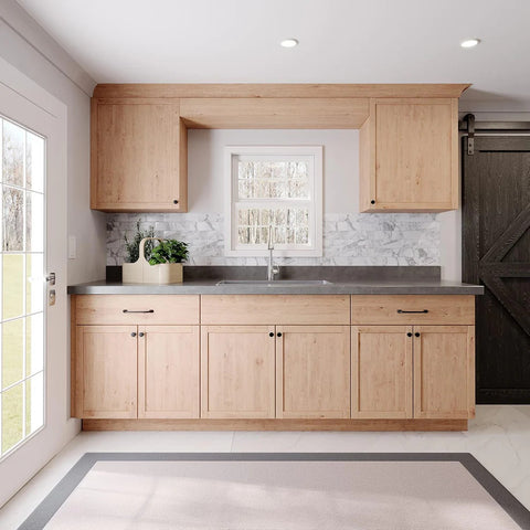 8' Kitchen Cabinet Starter Kit - Raw Maple