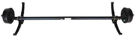 Axis 6000# Drop Brake Trailer Axle | Underslung Springs | 6 on 5.5" Bolt Pattern |