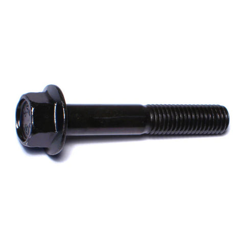 10mm-1.5 x 60mm Black Phosphate Class 10.9 Hex Washer Head Flange Bolts (1lb Bag) (06563)