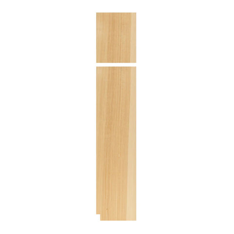 Left Pantry End Panel .25" x 23.25" x 90"  - Raw Hickory