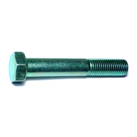 7/8"-9 x 5-1/2" Green Rinsed Zinc Grade 5 Hex Cap Screw (2 Pack) (05968)