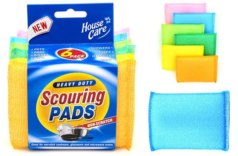 Scouring Pads 6 Pack Non-Scratch