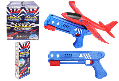 13" Foam Airplane | Gun Launcher | TM-3681