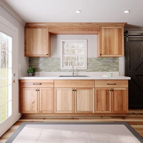 8' Kitchen Cabinet Starter Kit - Rustic Hickory