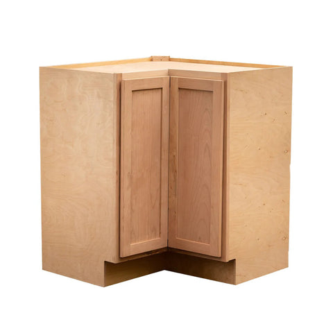 36" Lazy Susan Base Cabinet - Raw Cherry