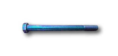 1"-8 x 12" Blue Rinsed Grade 8 Steel Hex Cap Screws (2 Pack) (06663)