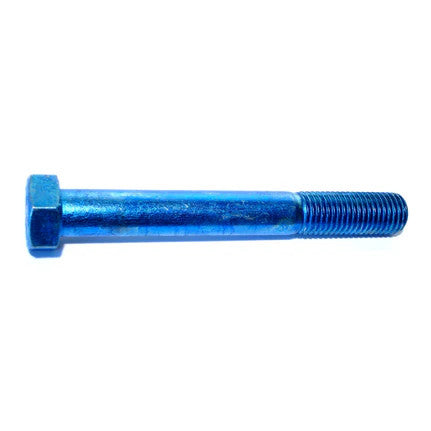 7/8"-9 x 7" Blue Rinsed Zinc Grade 8 Hex Cap Screw (2 Pack) (06645)