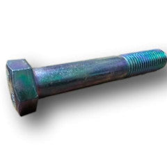 7/8"-9 x 5" Blue Rinsed Zinc Grade 8 Hex Cap Screw (2 Pack) (06642)