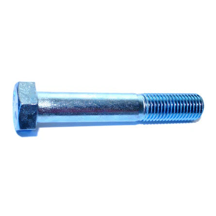 1"-8 x 8" Blue Rinsed Grade 8 Steel Hex Cap Screws (2 Pack) (06660)