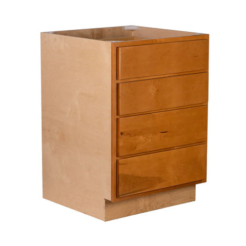 4 Drawer 18" Base Cabinet - Provincial Stain