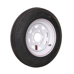 Kenda Loadstar | 4.80-12 | Trailer Tire | White Spoke | Load Range B | 5 on 4.5" Bolt Pattern | 2-Pack