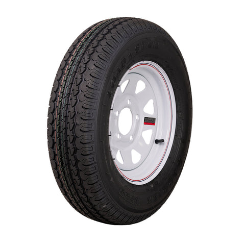 Kenda Load Star | ST175/80D13 | Trailer Tire | White Spoke | Load Range C | 5 on 4.5" Bolt Pattern