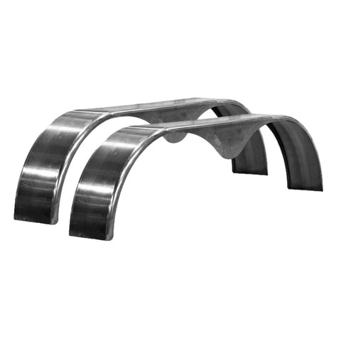 Smooth Steel | Tandem Teardrop Fender | 68"L x 9"W x 18"H | for Double Axle Trailer | 2 Pack of Fenders Kit