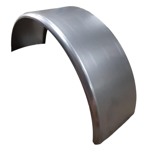 Smooth Aluminum | Round Top Fender | 34"L x 9"W x 17"H | for Single Axle Trailer