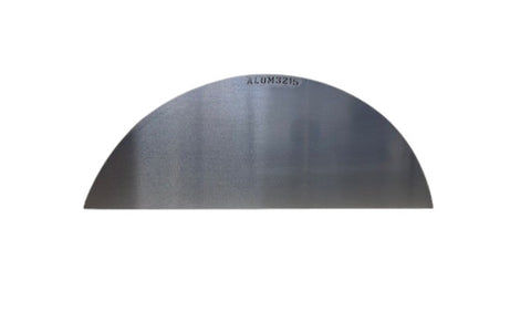 Smooth Aluminum | Round Top Fender Back - Fits Aluminum Round Top Fender | 32"L x 10"W x 15"H