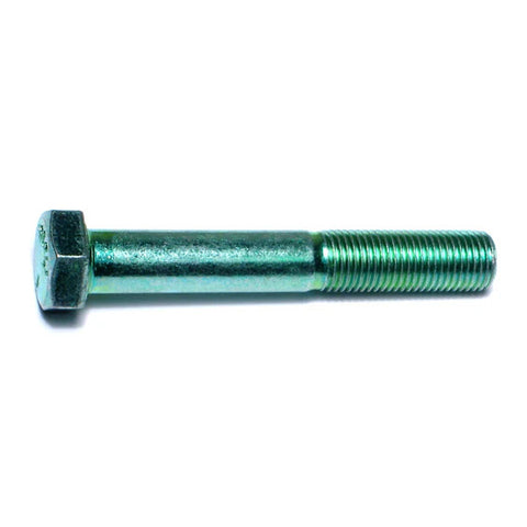 3/8"-24 x 2-1/2" Green Rinsed Zinc Hex Cap Screws (1 lb Bag) (06183)