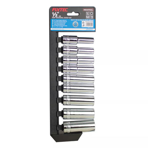 9pcs 1/2" Drive Deep Socket Metric (FHDS021309M)