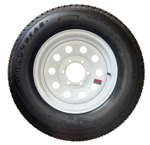 Kenda Loadstar | ST225/75D15 | Trailer Tire | White Mod | Load Range D |  6 on 5.5" Bolt Pattern