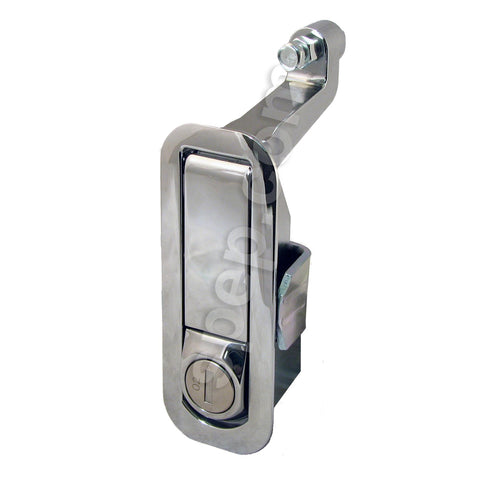 Compression Latch for 2" Thick Ramp Doors w/Keys - Chrome