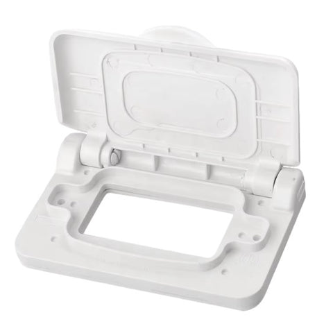 Weatherproof RV Outlet Cover White | S-30W