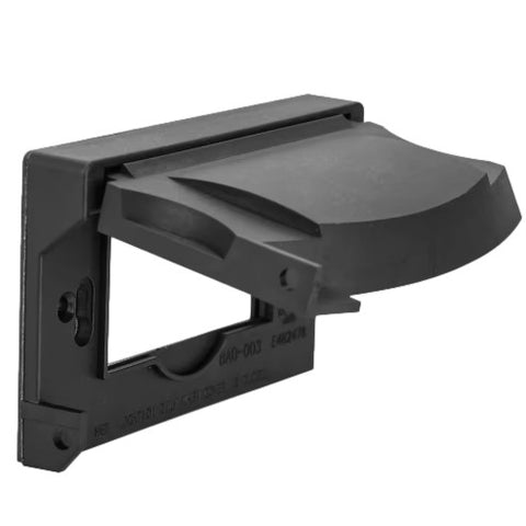 Weatherproof Outdoor Single Outlet Cover Plate | Vertical/Horizontal Flush-Mount Receptacle Cover | POC-04