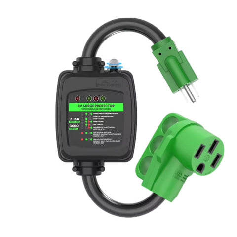 15A to 50A RV Surge Protector Adapter Cord | 2 ft Power Adapter | AC1550-OS