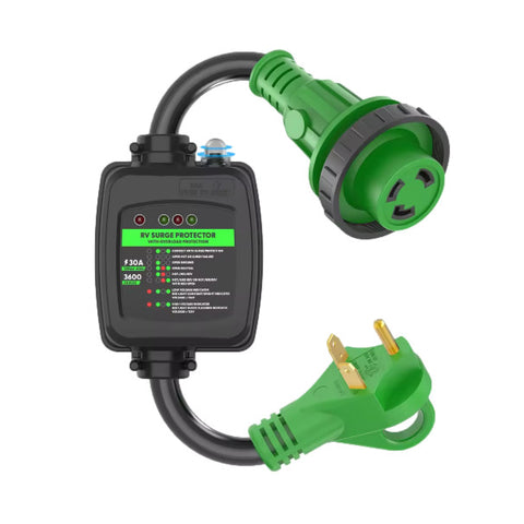 30A RV Surge Protector Adapter Cord | 30A Male to 30A Female | 2 ft Detachable | AC3030L-OS