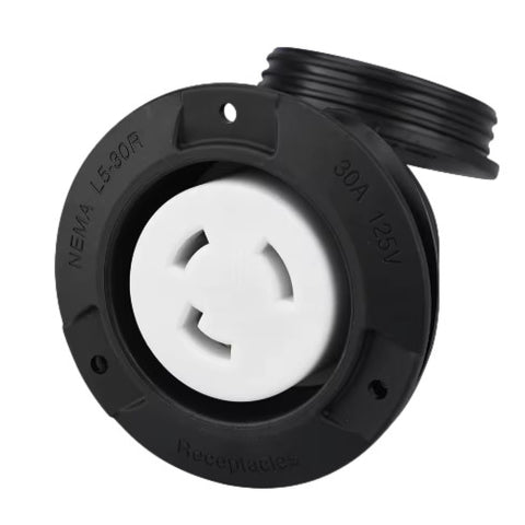 30A 125V Weatherproof Power Outlet | Heavy-Duty Electrical Receptacle | ED-317R