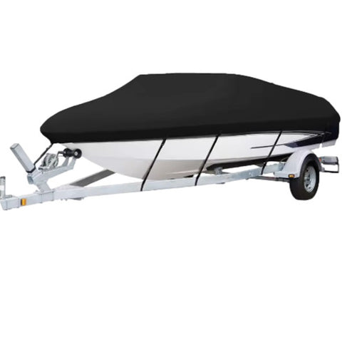 Heavy Duty V-Hull Boat Cover | Fits 12 to 14 Ft Fishing Boats | Waterproof Marine Cover | BC121468