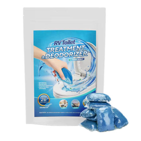 RV Holding Tank Toilet Treatment | 26 Pack Odor Control Drop-Ins | CMTT-26