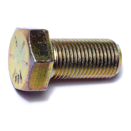 1/2"-20 x 1"L Yellow Zinc Hex Cap Screws (1 lb Bag) (00883)