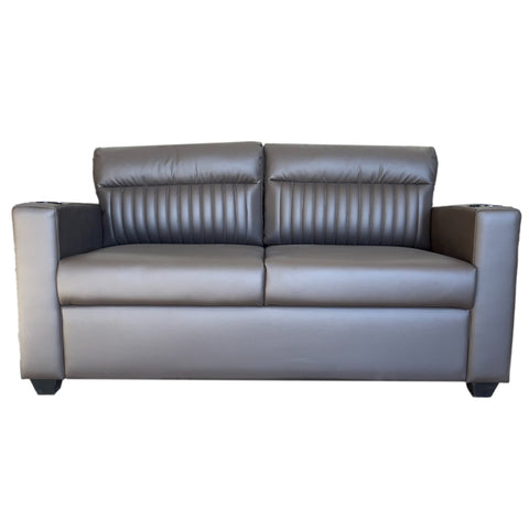 68" Tri-Fold Couch with Standard Cupholders Lansing Chocolate