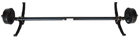 Lippert 3500# Drop Brake Axle | Underslung Springs | 5 Lug on 4.5" Bolt Pattern |  88" Hubface 70" Spring Center
