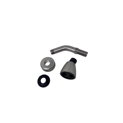 Shower Head 6" Arm & Flange Kit | Satin Nickel Finish