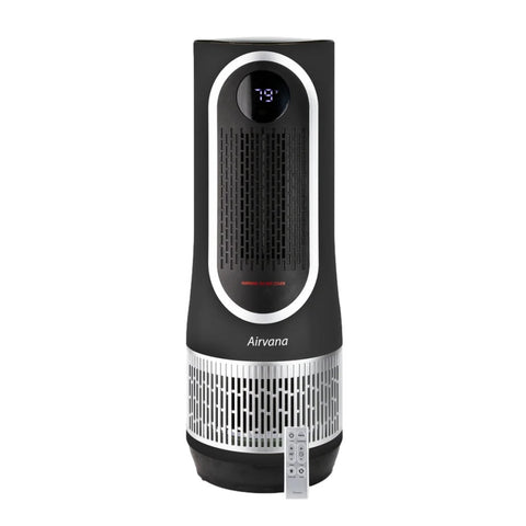 Airvana 3-in-1 Heater, Fan & Air Purifier | All-Season Comfort & Clean Air | Black | AV540APHTR-BLK